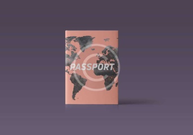 Coral Passport Cover